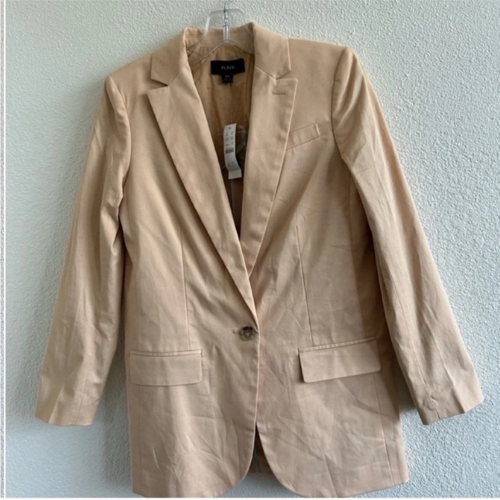 J. Crew Alfie Cotton Blazer Chino Dried Wicker NWT - Picture 4 of 7